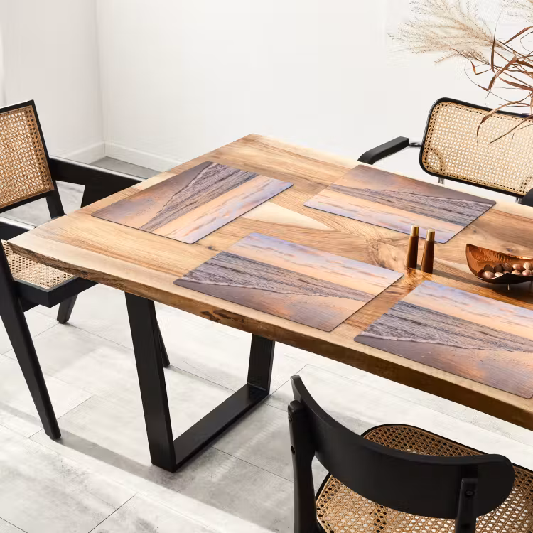 Set de table – 6 pièces - Plage - Surf - Nuages — 4