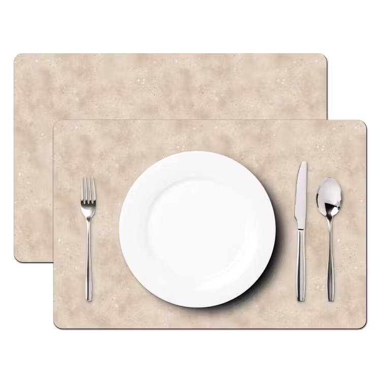 Set de table – 6 pièces - Texture - Speckles - Beige — 2
