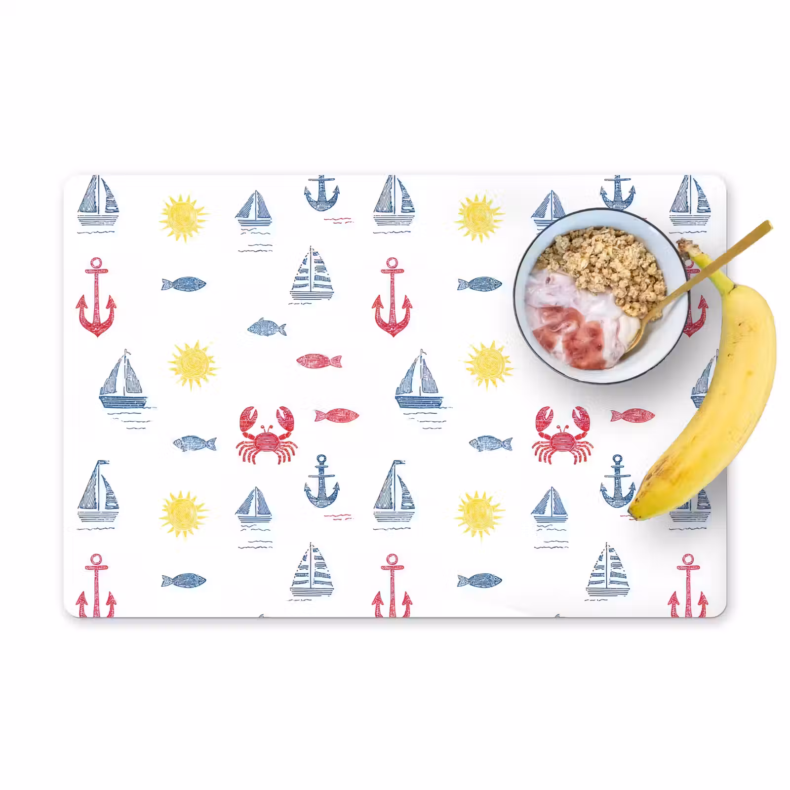 Set de table – 6 pièces - Nautisme - Illustrations - Coloré — 1
