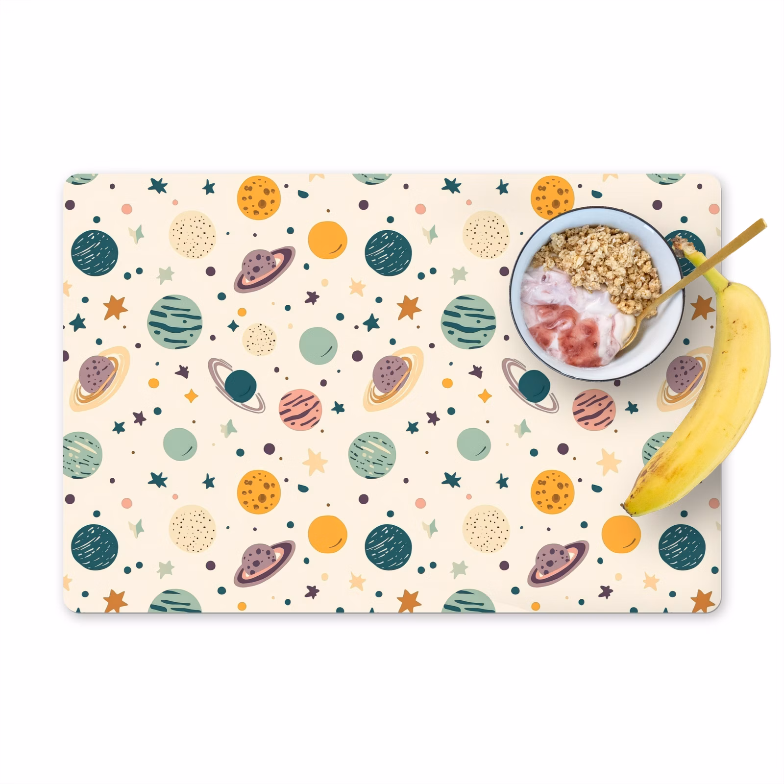 Set de table – 6 pièces - Planètes - Rétro - Coloré — 1