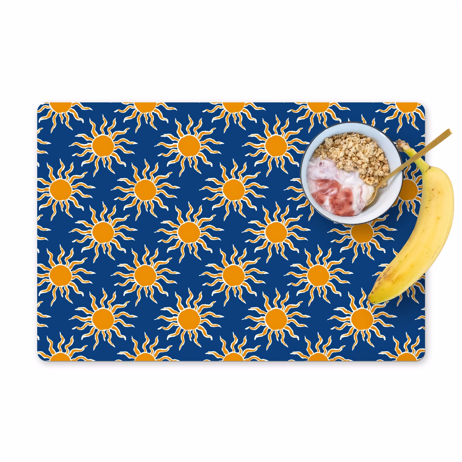 Set de table – 6 pièces - Soleil - Motif - Bleu — 1