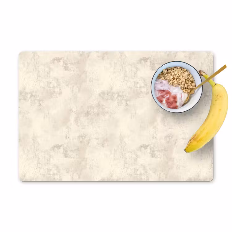 Set de table – 6 pièces - Motif - Organic - Beige — 1