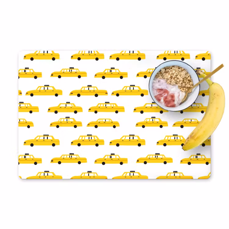 Set de table – 6 pièces - Taxi - Iconique - Jaune — 1