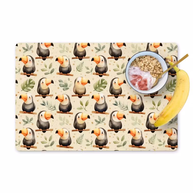 Set de table – 6 pièces - Toucans - Exotiques - Colorés — 1