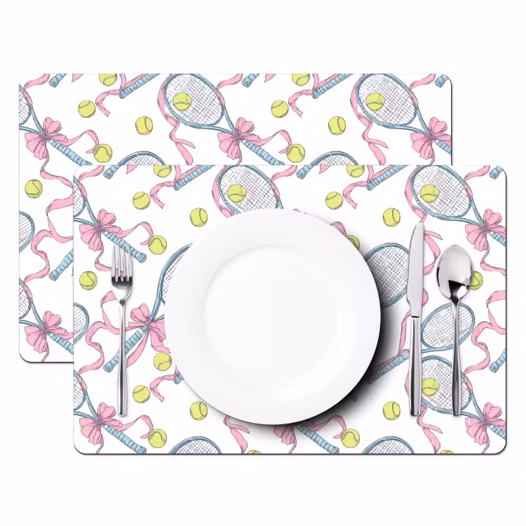 Set de table – 6 pièces - Tennis - Arcs - Colorés — 2