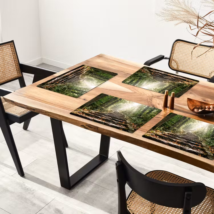 Set de table – 6 pièces - Pierres - Escaliers - Forêt - Nature — 4