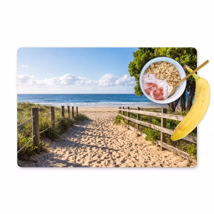 Set de table – 6 pièces - Plage - Plage de sable - Océan - Nature — 1
