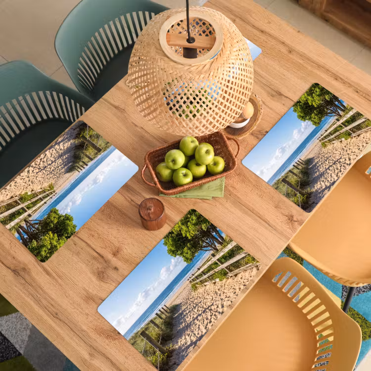 Set de table – 6 pièces - Plage - Plage de sable - Océan - Nature — 3