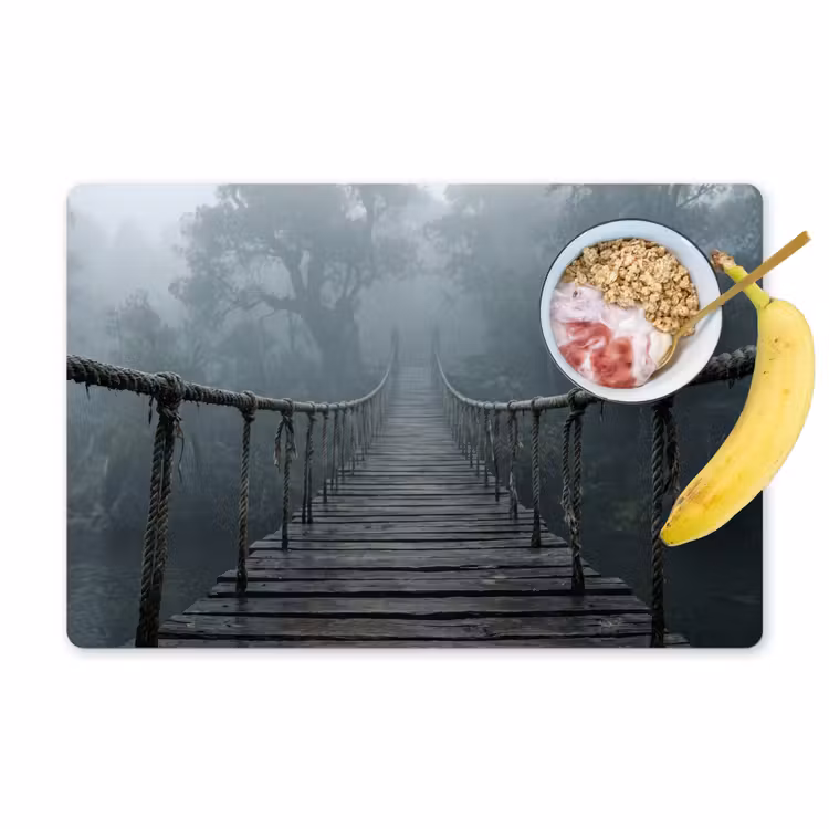 Set de table – 6 pièces - Pont - Jungle - Brouillard - Nature — 1