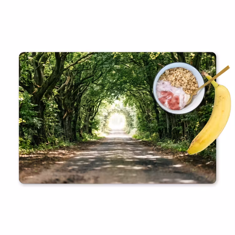 Set de table – 6 pièces - Route - Arbres - Nature - Vert — 1