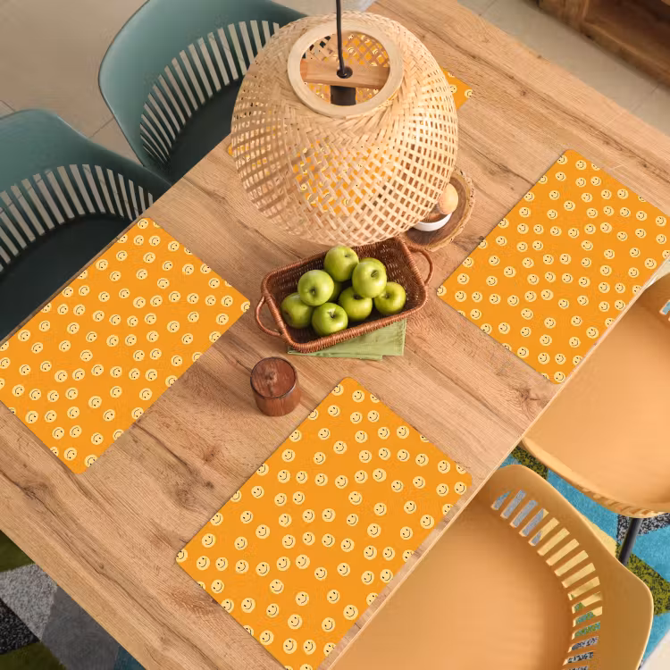 Set de table – 6 pièces - Smileys - Rétro - Talon — 3