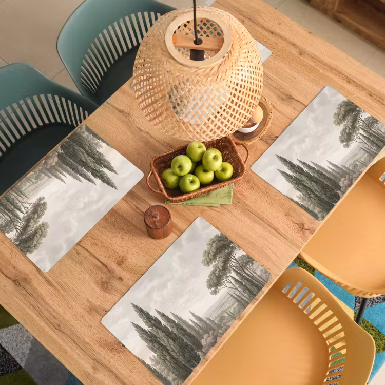 Set de table – 6 pièces - Vallée - Forêt - Nature - Vert — 3