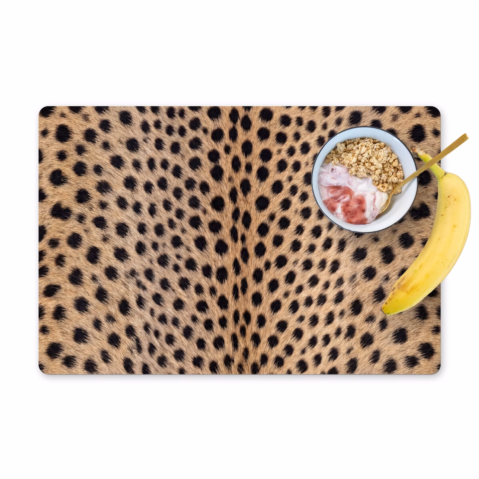Set de table – 6 pièces - Manteau - Guépard - Noir - Blanc — 1
