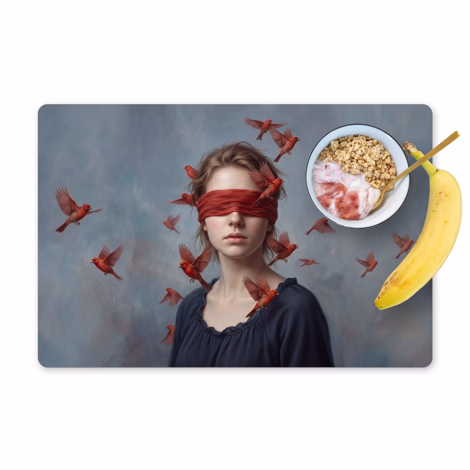 Set de table – 6 pièces - Portrait - Puissant - Rouge — 1