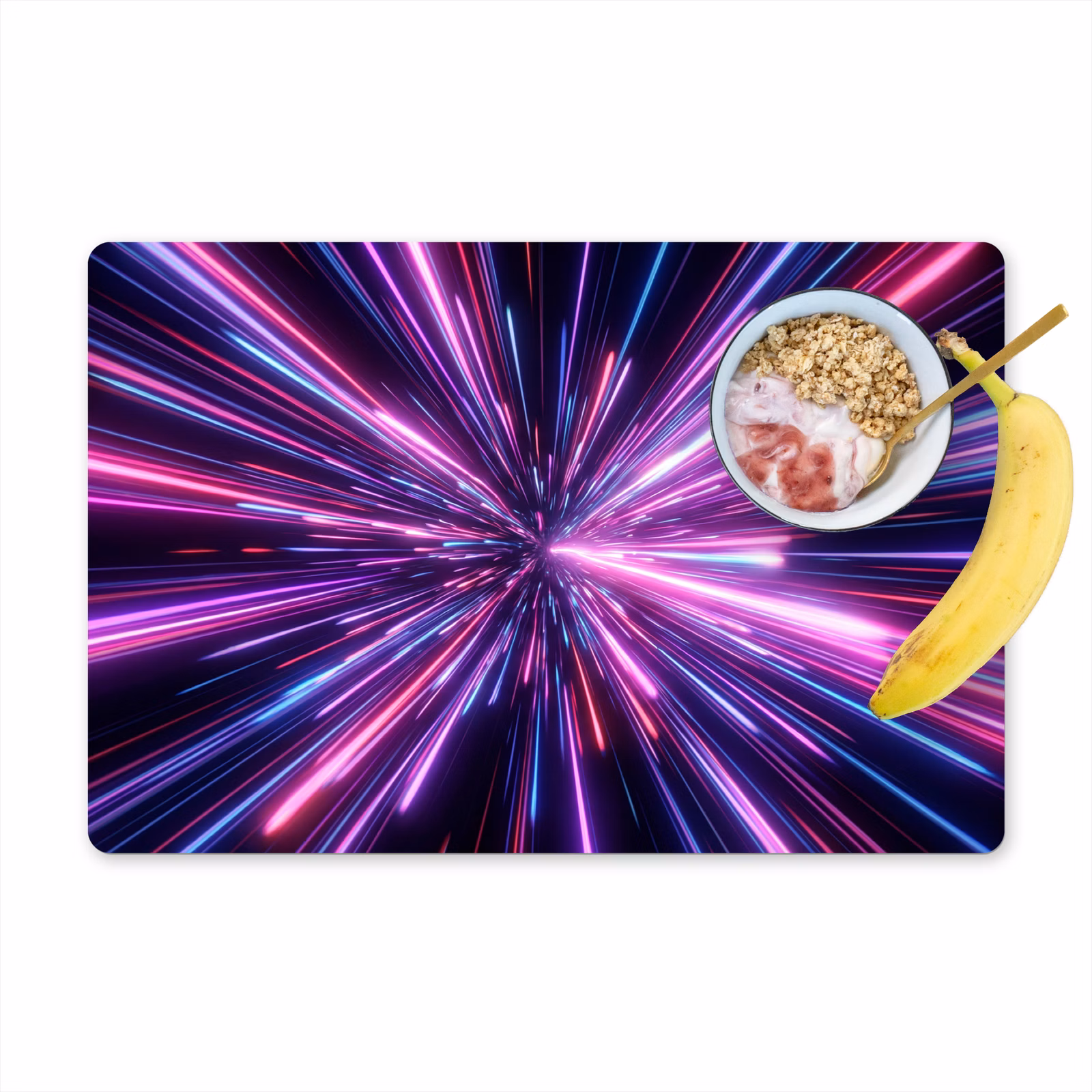 Set de table – 6 pièces - Vitesse de la lumière - Espace - Rose - Violet — 1