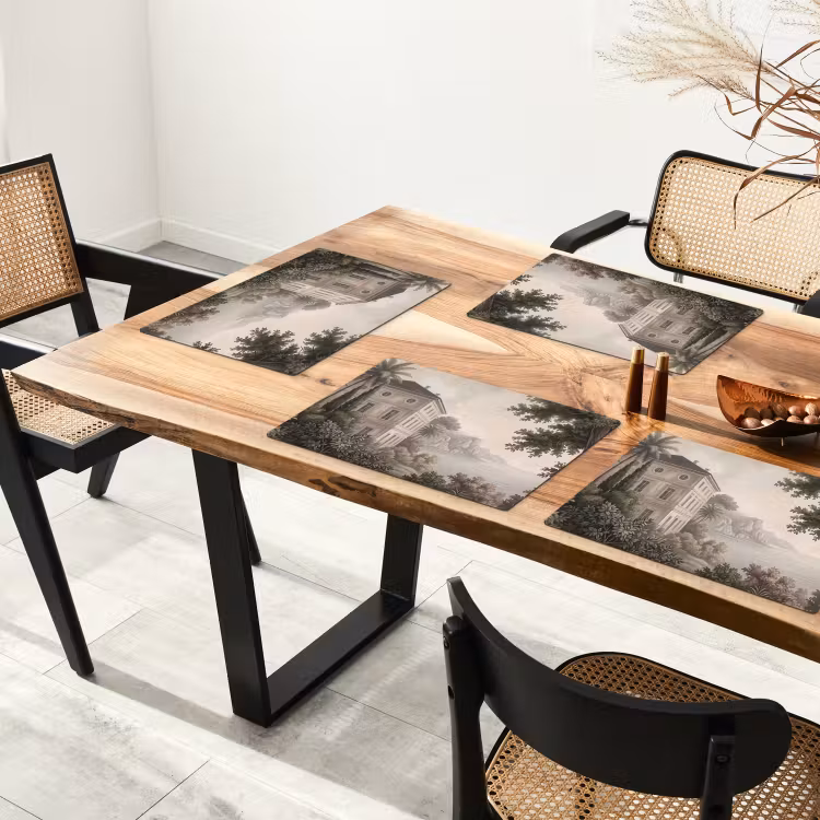 Set de table – 6 pièces - Mer - Villa - Beige — 4