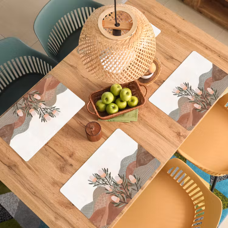 Set de table – 6 pièces - Moderne - Collines - Terracotta — 3