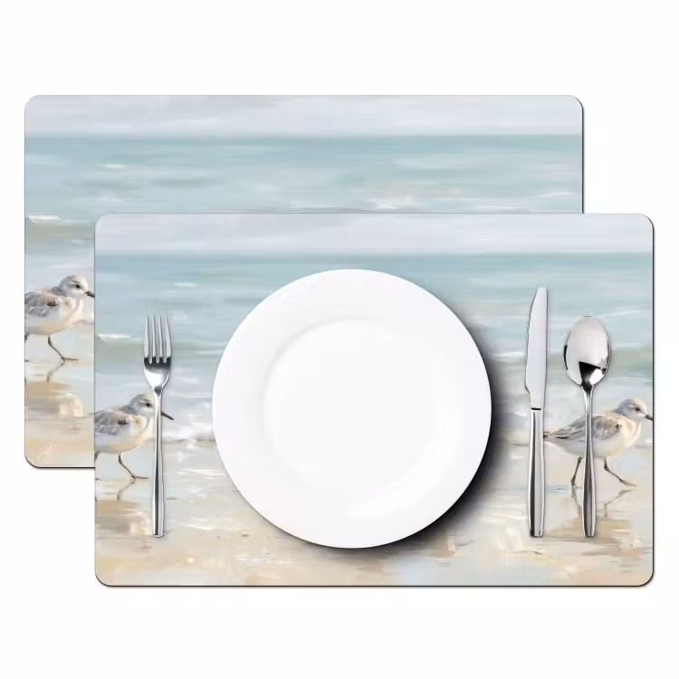 Set de table – 6 pièces - Oiseaux - Plage - Mer — 2