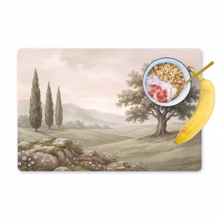 Set de table – 6 pièces - Paysage de colline - Arbres - Nature - Verdure — 1