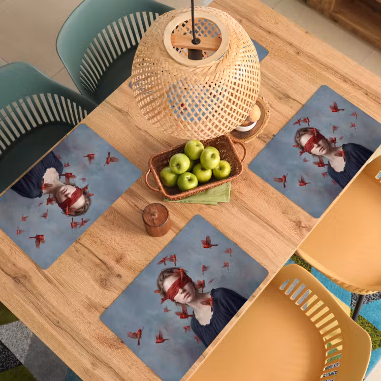 Set de table – 6 pièces - Portrait - Puissant - Rouge — 3