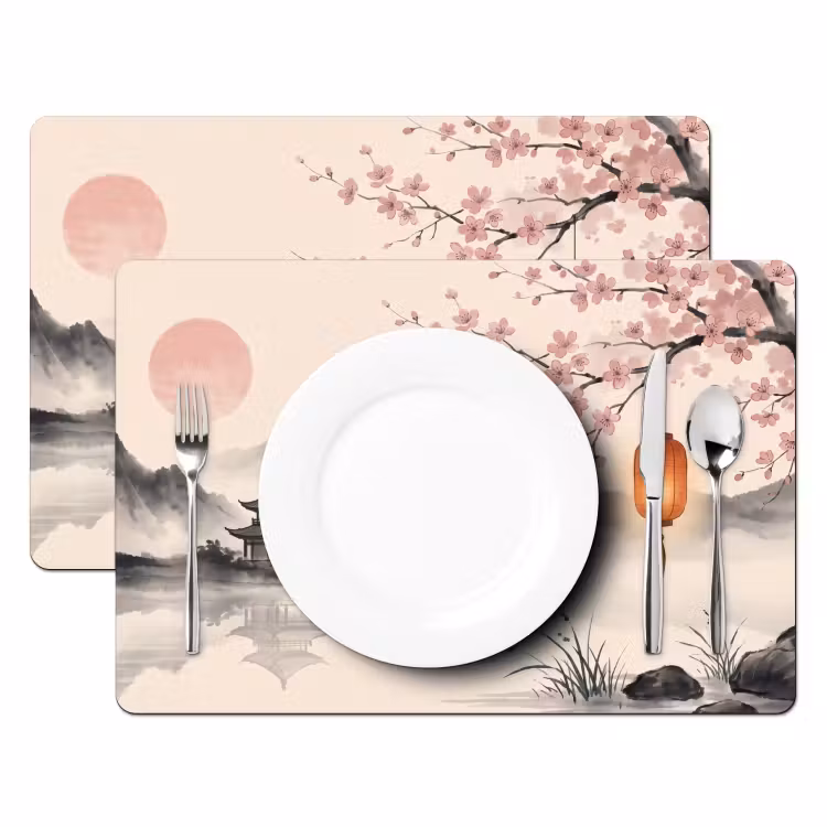 Set de table – 6 pièces - Soleil - Japonais - Traditionnel — 2