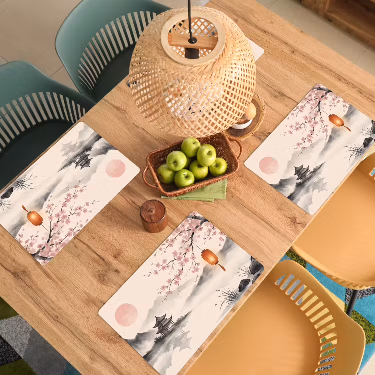 Set de table – 6 pièces - Soleil - Japonais - Traditionnel — 3