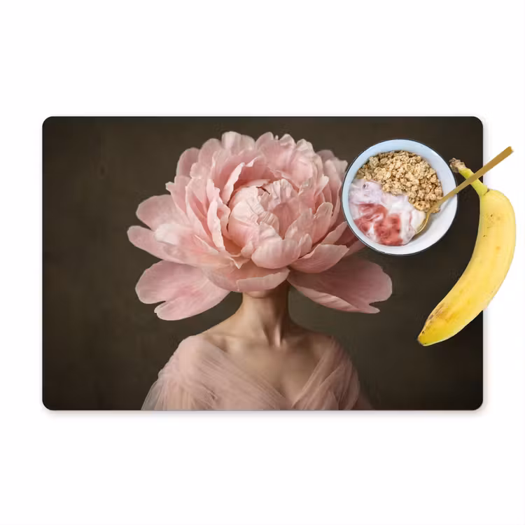 Set de table – 6 pièces - Visage - Rose - Rose — 1