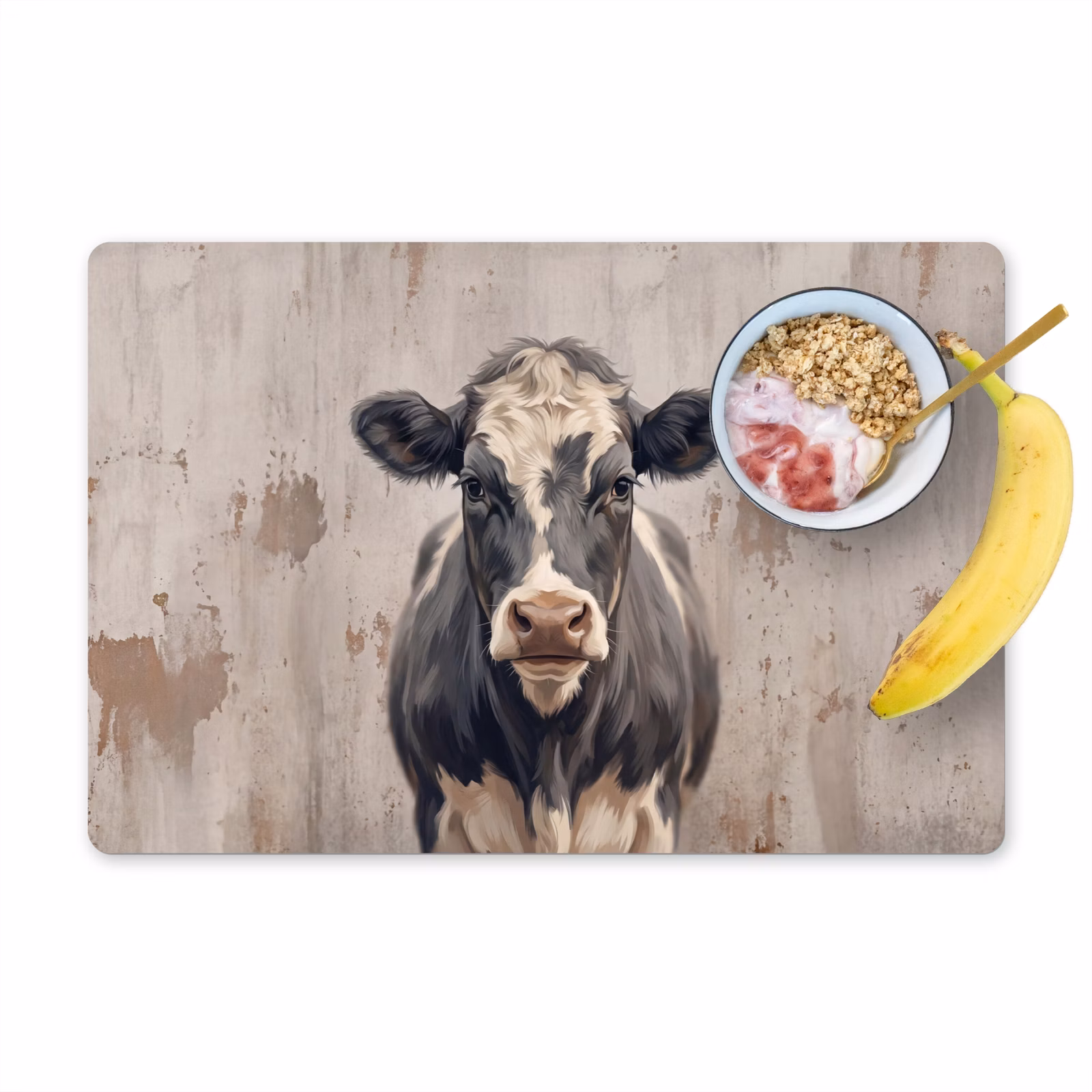 Set de table – 6 pièces - Vache - Portrait - Animaux - Moderne — 1