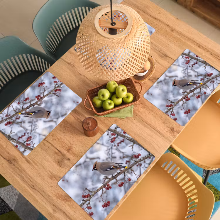 Set de table – 6 pièces - Loir - Baies - Hiver - Nature — 3
