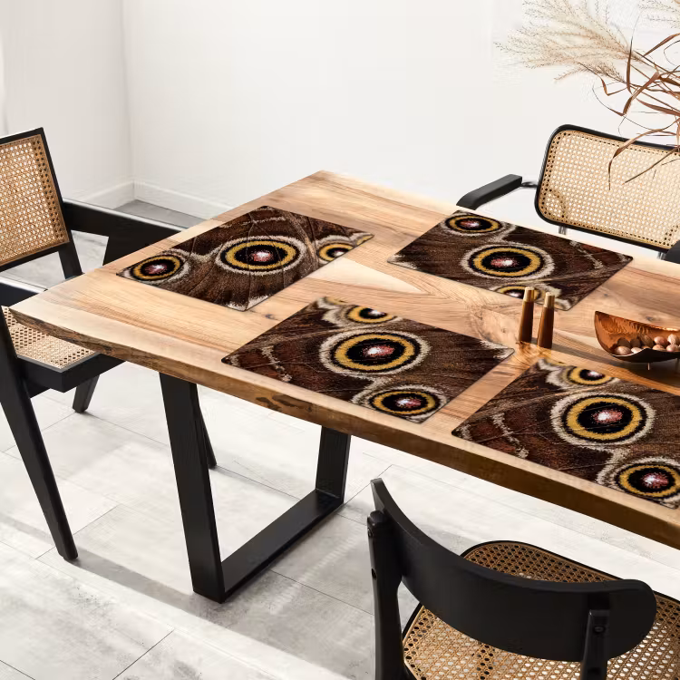 Set de table – 6 pièces - Papillon - Aile - Abstrait — 4