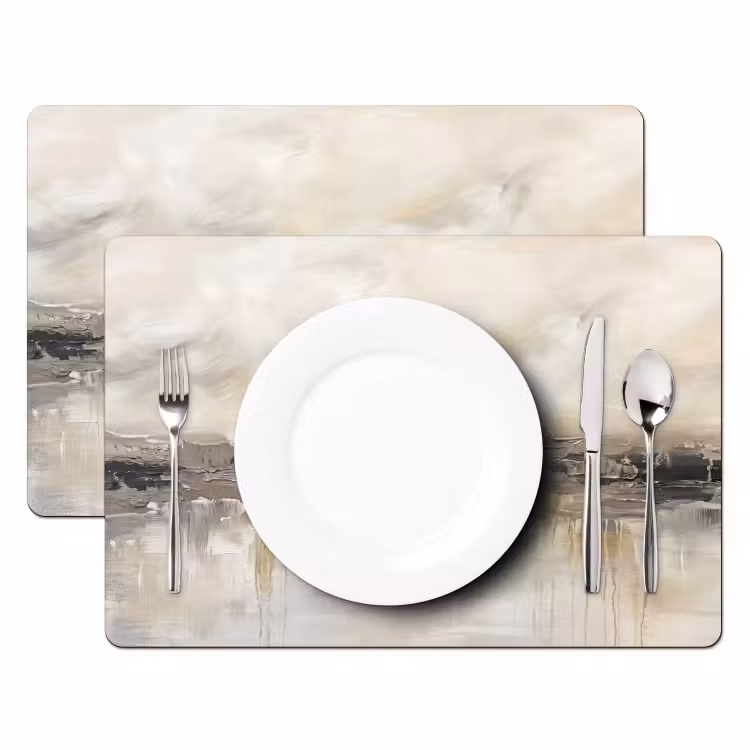Set de table – 6 pièces - Paysage - Horizon - Nature - Abstrait - Neutre — 2