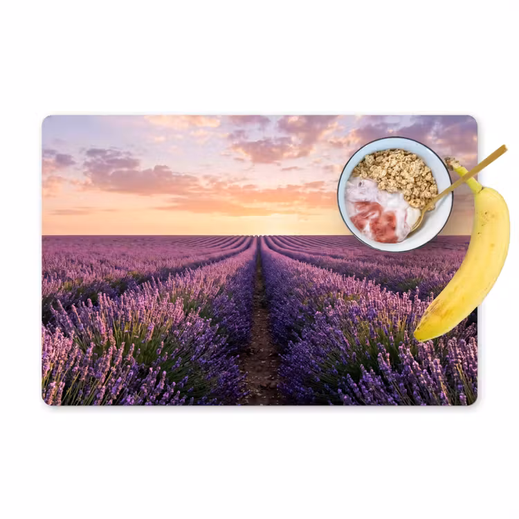 Set de table – 6 pièces - Paysage - Champ de lavande - Violet — 1
