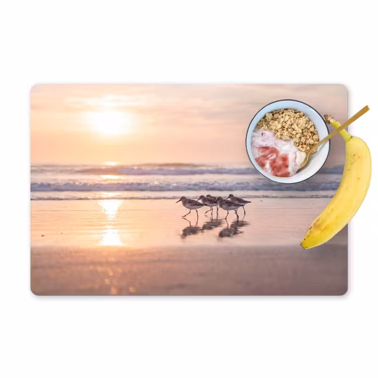 Set de table – 6 pièces - Mer - Oiseaux - Plage — 1