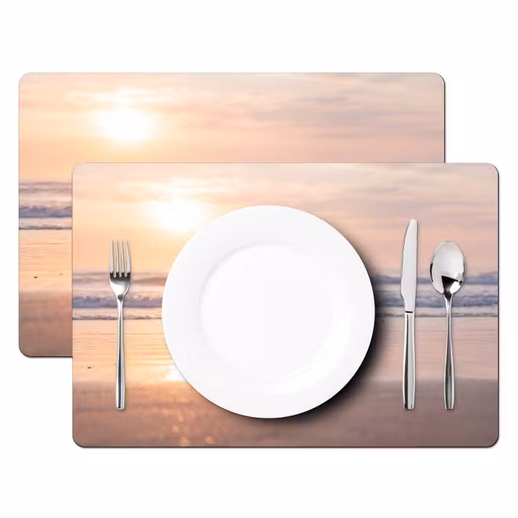 Set de table – 6 pièces - Mer - Oiseaux - Plage — 2