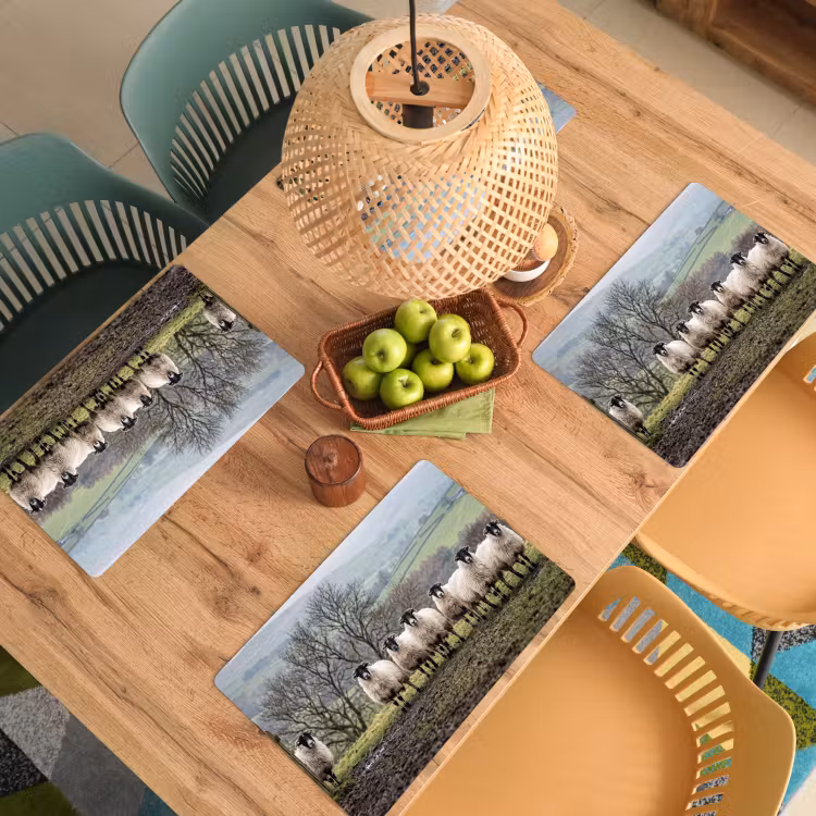 Set de table – 6 pièces - Moutons - Rangée - Pâturage - Animaux - Campagne — 3