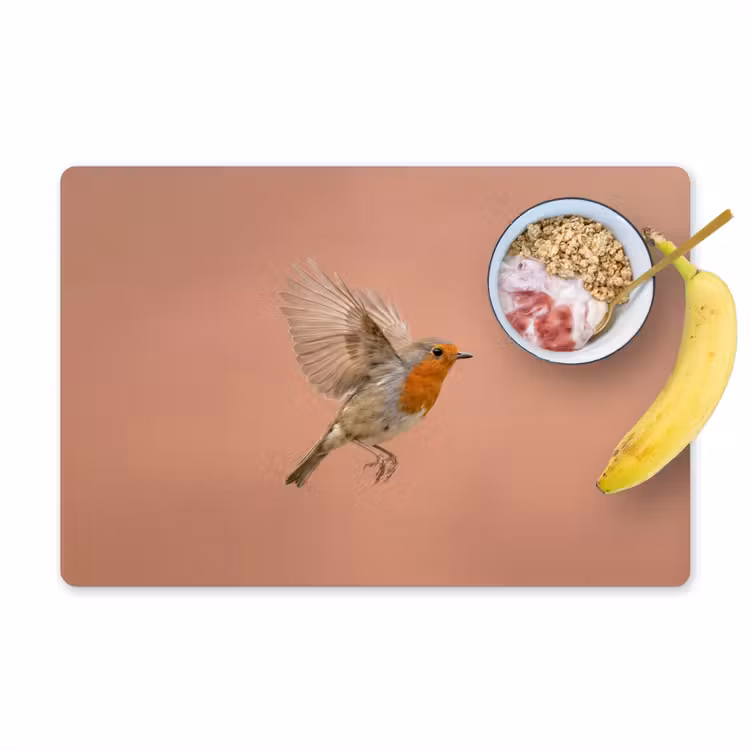 Set de table – 6 pièces - Robin - Nature - Rose — 1