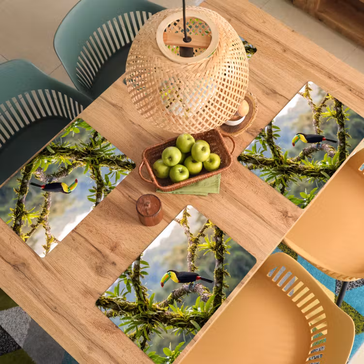 Set de table – 6 pièces - Toucan - Jungle - Nature - Coloré — 3