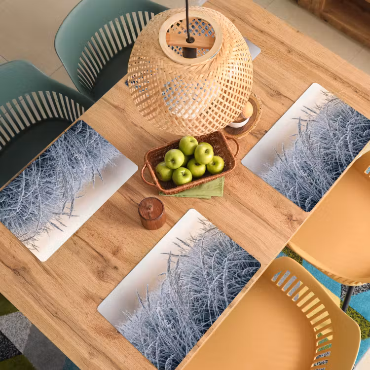 Set de table – 6 pièces - Mature - Herbe - Cristaux - Hiver - Minimaliste — 3