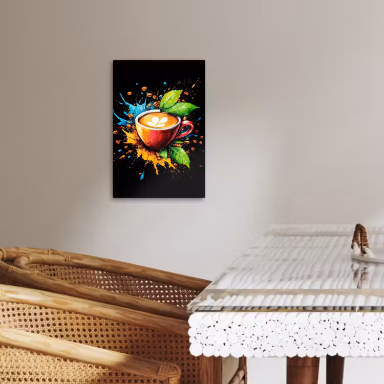 Tableau sur toile - Café - Graffiti - Boire - Abstrait — 2