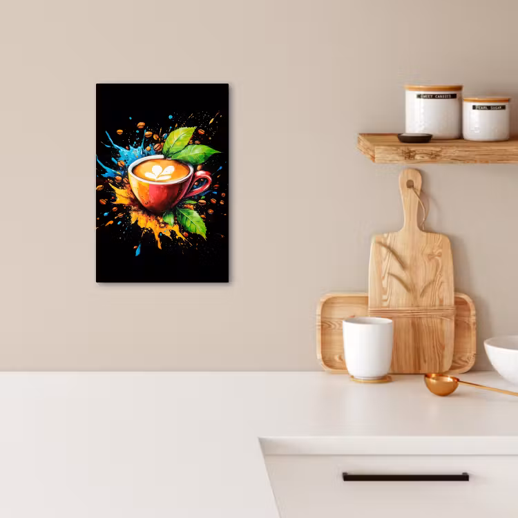 Tableau sur toile - Café - Graffiti - Boire - Abstrait — 3