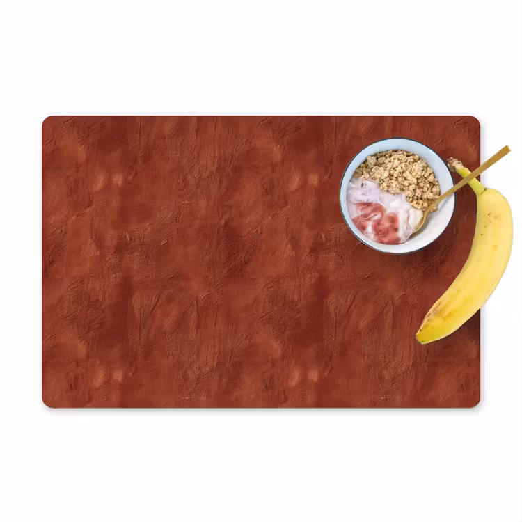 Set de table – 6 pièces - Stuc - Texture - Terracotta — 1