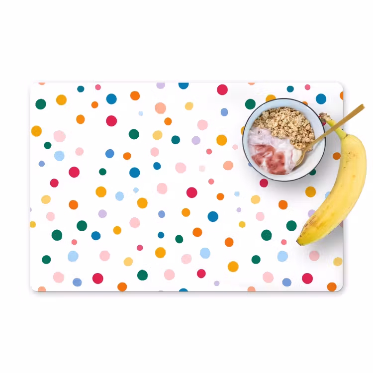 Set de table – 6 pièces - Points - ludique - coloré — 1