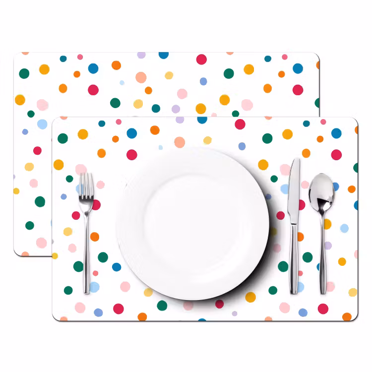 Set de table – 6 pièces - Points - ludique - coloré — 2