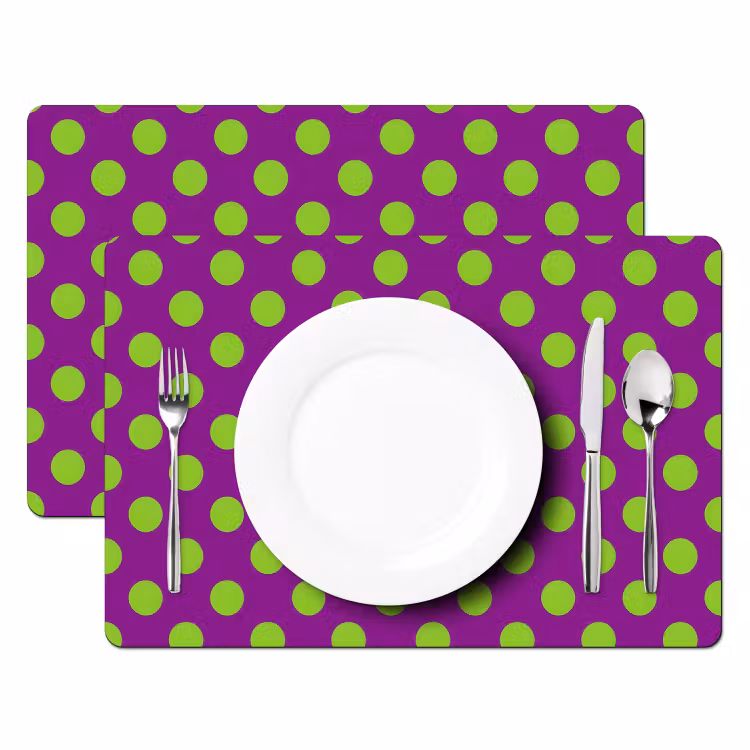 Set de table – 6 pièces - Pois polaires - Classique - Vert — 2