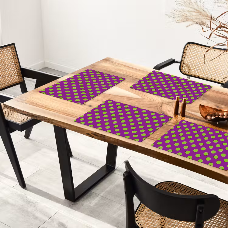 Set de table – 6 pièces - Pois polaires - Classique - Vert — 4
