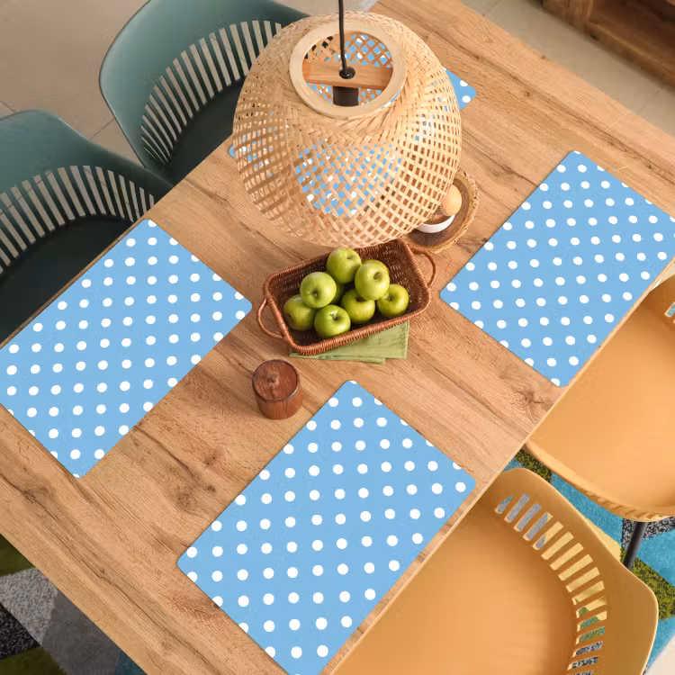 Set de table – 6 pièces - Polka - Dots - Blue — 3