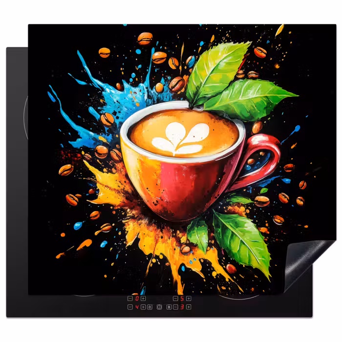 Protection plaque induction - Café - Graffiti - Boire - Abstrait
