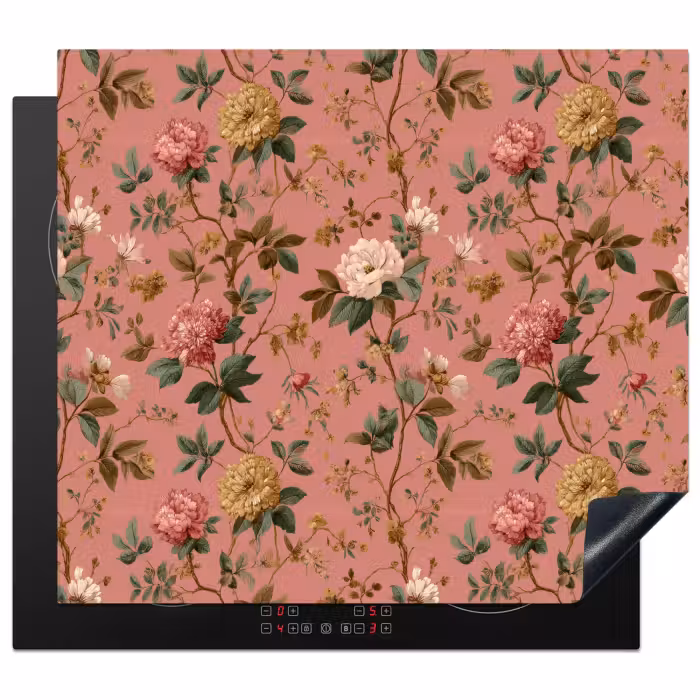 Protection plaque induction - Classique - Botanique - Rose