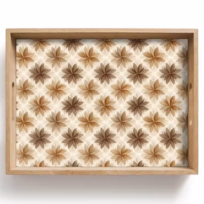 Plateau - Géographique - Motif - Marron