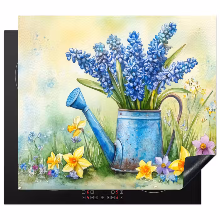 Protection plaque induction - Arrosoir - Lavande - Fleurs